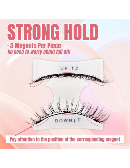 Pestañas Magnéticas FADVAN 2 Pares Reutilizables Naturales