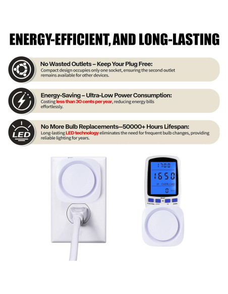 Luz Nocturna Regulable Fusunloh Blanca Cálida 4 Pzs LED