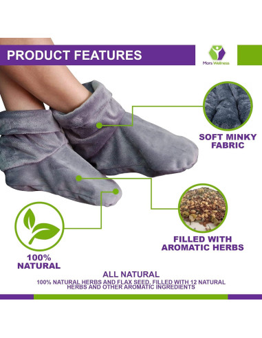 Botines Térmicos Mars Wellness - Calentados y Aromaterapia