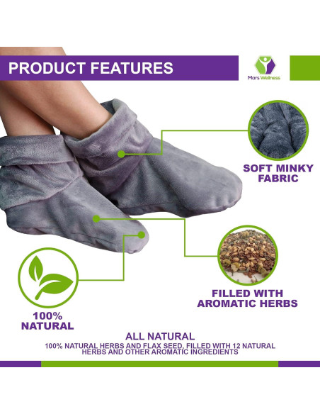 Botines Térmicos Mars Wellness - Calentados y Aromaterapia
