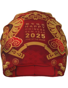 Gorro Beanie de Invierno XINNGIN para Hombre y Mujer - Año de la Serpiente 2025 2