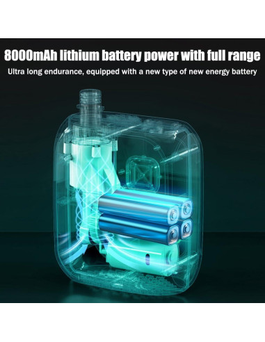 Bomba de Aire Eléctrica 3T6B 8000mAh 25PSI para Paddle y Kayaks