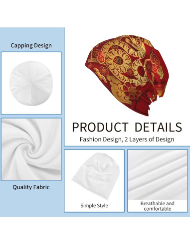 Gorro Beanie de Invierno XINNGIN para Hombre y Mujer - Año de la Serpiente 2025