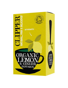 Té Orgánico Clipper Limón y Jengibre - 20 Bolsitas