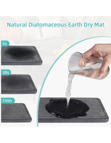 Soporte Organizador de Baño NANAGIFTREE 6 Ranuras Negro