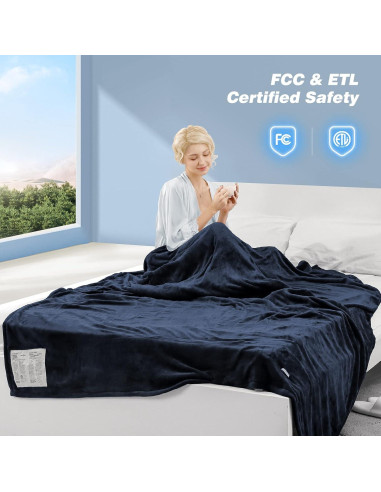 Manta Eléctrica Calentada CURECURE 157.5x213.4cm 6 Niveles