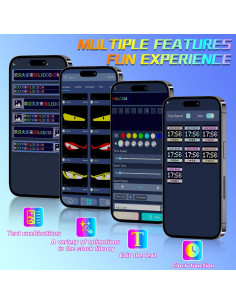 Cartel LED Programable ILEDSHOW 17.78x7.62cm Bluetooth Multicolor 2