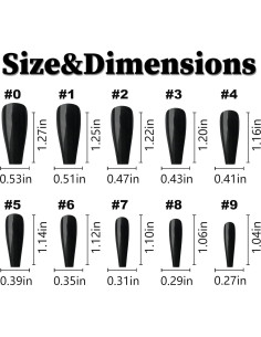 Kit de Uñas Postizas LoveOurHome 200 Piezas Brillantes 2