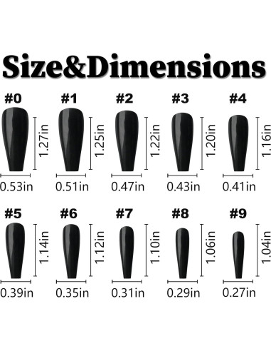 Kit de Uñas Postizas LoveOurHome 200 Piezas Brillantes