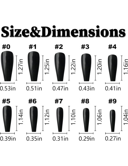 Kit de Uñas Postizas LoveOurHome 200 Piezas Brillantes