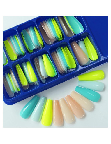 Kit de Uñas Postizas LoveOurHome 200 Piezas Brillantes