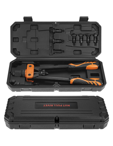 Kit de Herramientas de Remachado QWORK 14" (35.56 cm) 6 Mandriles