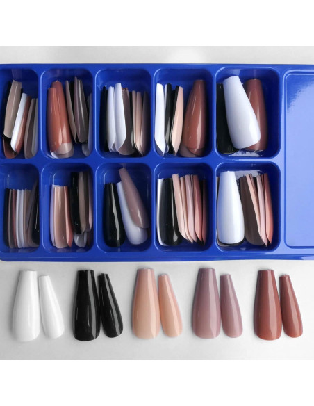 Kit de Uñas Postizas LoveOurHome 200 Piezas Brillantes