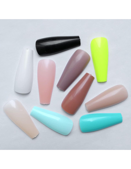 Kit de Uñas Postizas LoveOurHome 200 Piezas Brillantes