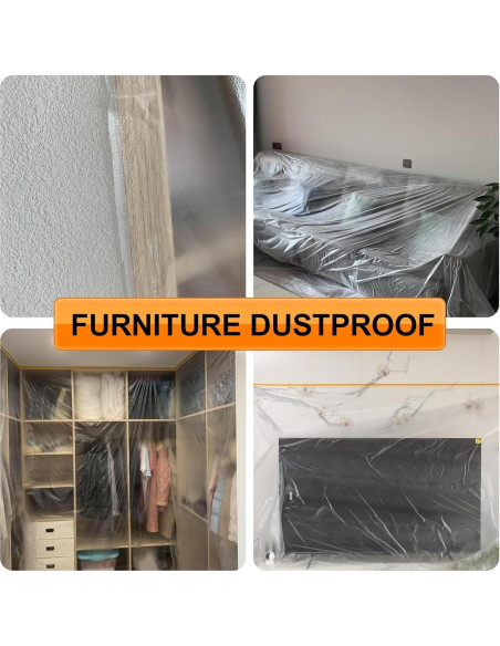 Película de Enmascarar Pre-Tapeada Anyknow 55.88 cm x 19.81 m - 3 Rollos