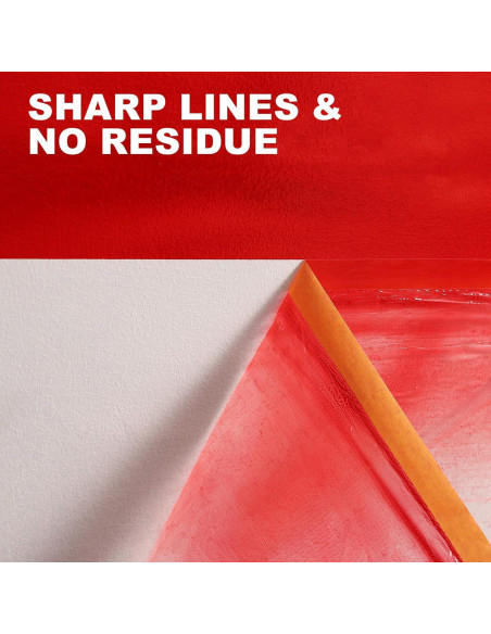 Película de Enmascarar Pre-Tapeada Anyknow 55.88 cm x 19.81 m - 3 Rollos