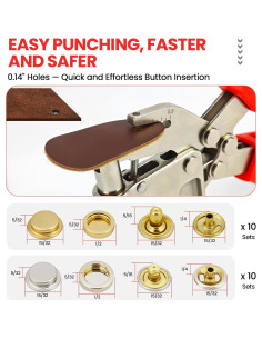 Kit de Botones a Presión Y-zuisoumt - 20 Juegos Metálicos 2