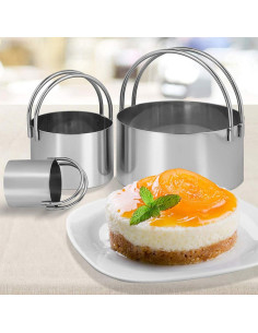 Juego de Cortadores de Galletas Hcirjhie 5 Piezas Acero Inoxidable 2