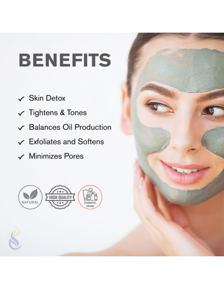 Polvo de Arcilla Bentonita ClearLee 226.8 g - Grado Cosmético Puro