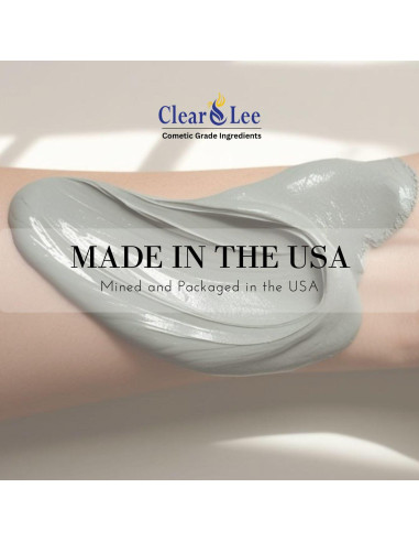 Polvo de Arcilla Bentonita ClearLee 226.8 g - Grado Cosmético Puro