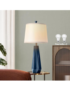 Conjunto de 2 Lámparas de Mesa WIHTU Azul Marino 68.5cm 2