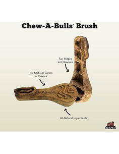 Golosinas Dentales para Perros Redbarn Chew-A-Bulls 6 Unidades 2