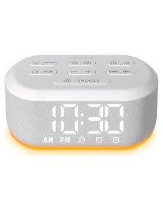 Reloj Despertador Digital LazyNight con Sonidos y Luz Nocturna