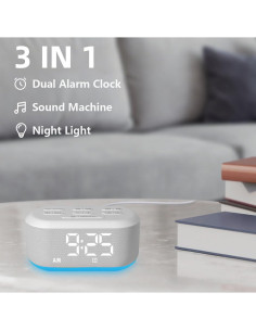 Reloj Despertador Digital LazyNight con Sonidos y Luz Nocturna 2