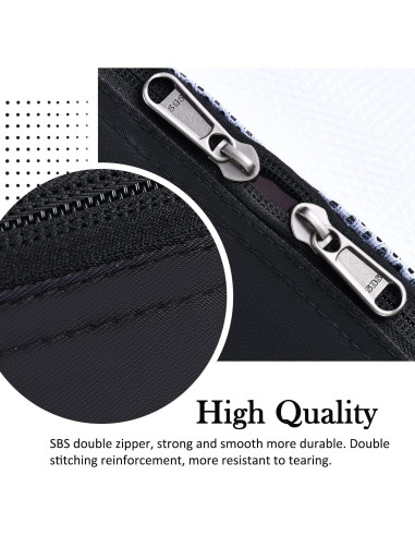 Set de Cubos de Empaque Dec-Mec 8 Piezas Negro Organizador