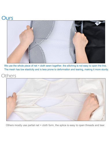 Set de Cubos de Empaque Dec-Mec 8 Piezas Negro Organizador