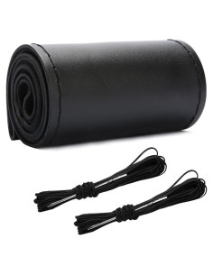 Cubierta de Volante de Cuero Genuino Wevdn 15" Antideslizante