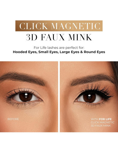 Pestañas Magnéticas Lilly Lashes Click - Para Siempre - 1 Cuenta