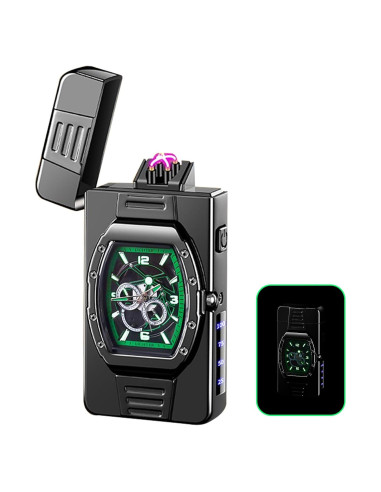 Encendedor Plasma Recargable TIKIUKI Verde Hielo Lujo USB