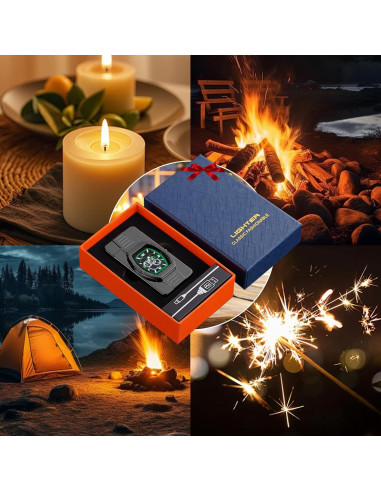 Encendedor Plasma Recargable TIKIUKI Verde Hielo Lujo USB