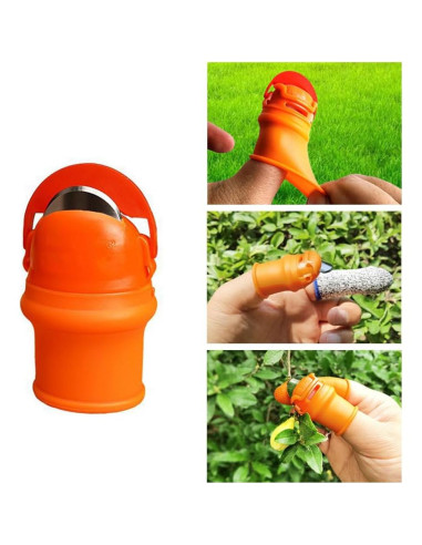 Juego de herramientas de jardinería 12 piezas con cuchillos de pulgar