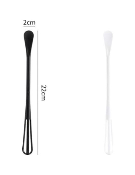 Mini Batidor de Huevos ASEANAO Negro 22cm Polipropileno