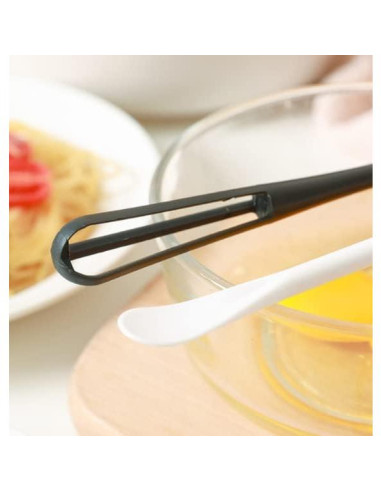 Mini Batidor de Huevos ASEANAO Negro 22cm Polipropileno