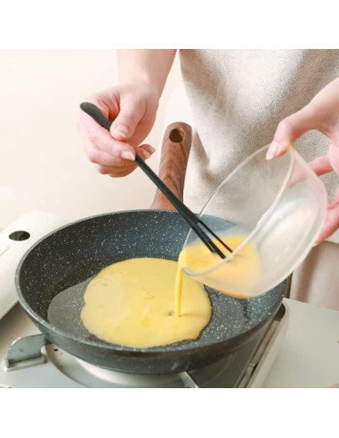 Mini Batidor de Huevos ASEANAO Negro 22cm Polipropileno