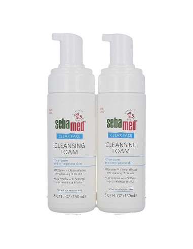 Espuma Limpiadora Facial Sebamed 2x425g Piel Grasa Acné