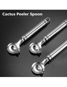 Cuchillo Pelador de Cactus ANMUYUM 3PCS Acero Inoxidable 2