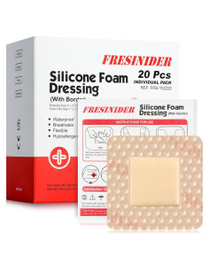 Venda de Espuma de Silicona FRESINIDER - 20 Unidades 5x5 cm