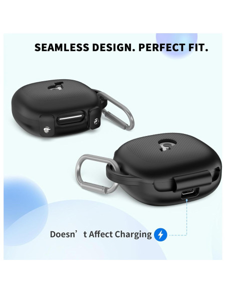 Funda de Silicona Genérica para Auriculares Anker Soundcore X20 - Protección Completa y Mosquetón