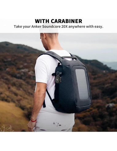 Funda de Silicona Genérica para Auriculares Anker Soundcore X20 - Protección Completa y Mosquetón