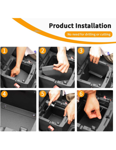 Caja Fuerte de Almacenamiento Hoolcar para Jeep Wrangler JL 2018-2024