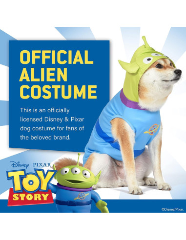 Disfraz de Halloween para perros Toy Story Aliens - Extra Pequeño