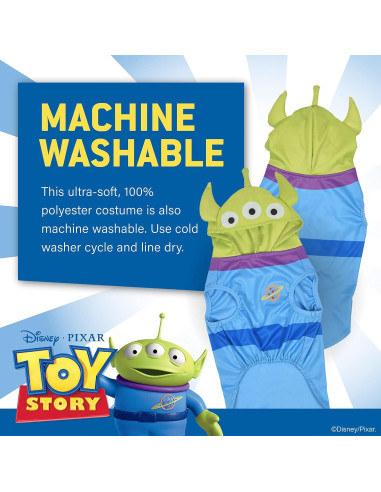 Disfraz de Halloween para perros Toy Story Aliens - Extra Pequeño