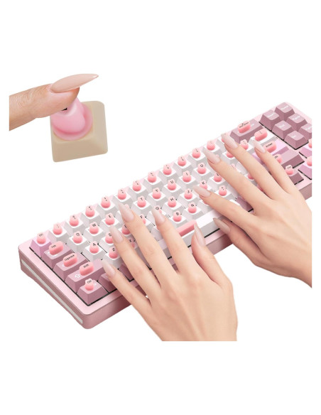 Calcomanías Elevadas para Teclado NiNiMay Rosa 70 Piezas