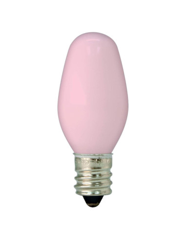 Bombilla nocturna C7 GE 4W 14 lúmenes rosa - Paquete de 2