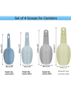 Cucharas de Plástico para Envases Masteymoh - Paquete de 4 2