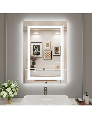 Espejo LED Snowdool 50.8x71.1 cm con Retroiluminación RGB